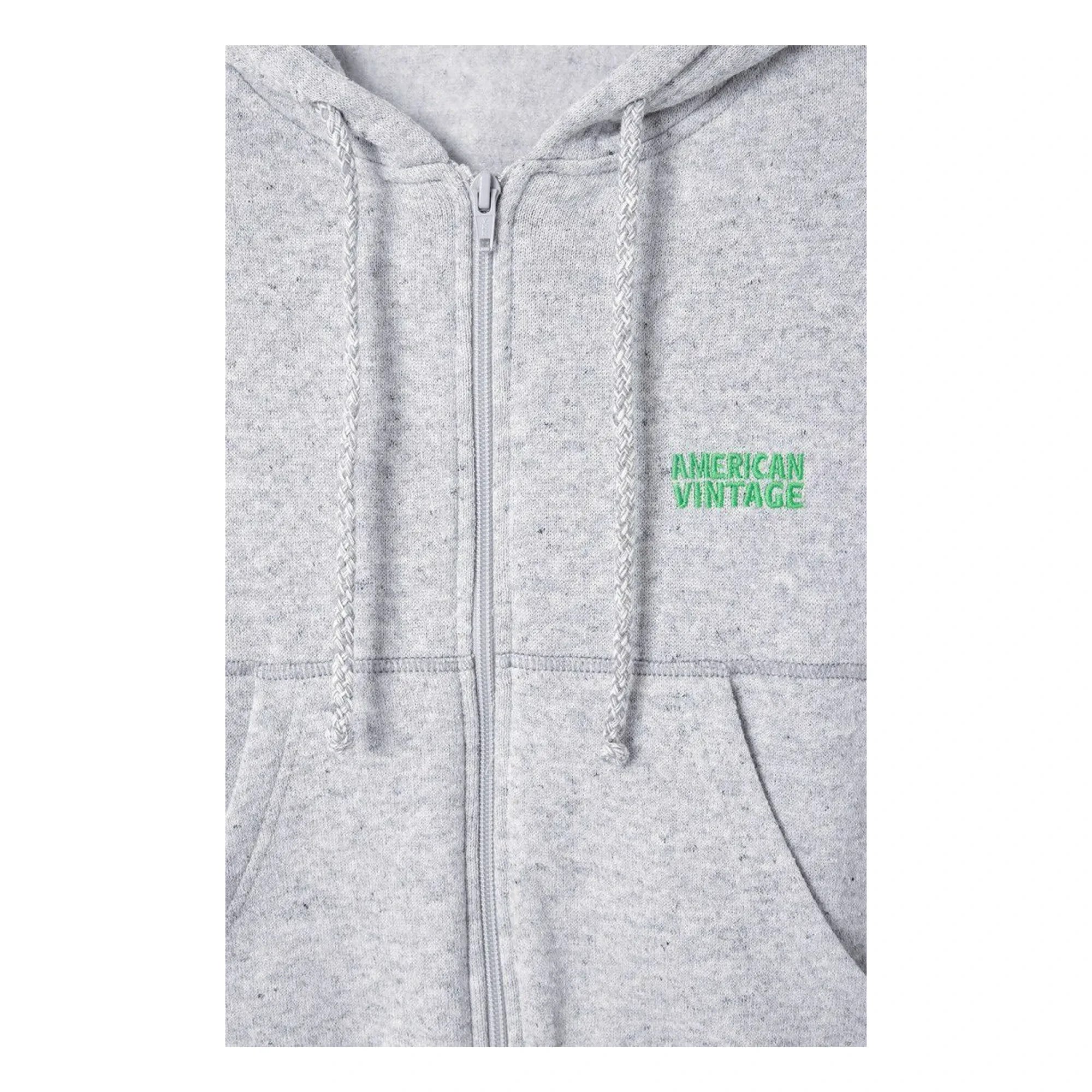 American Vintage - Evona Sweatshirt mit Reißverschluss | Hellgrau