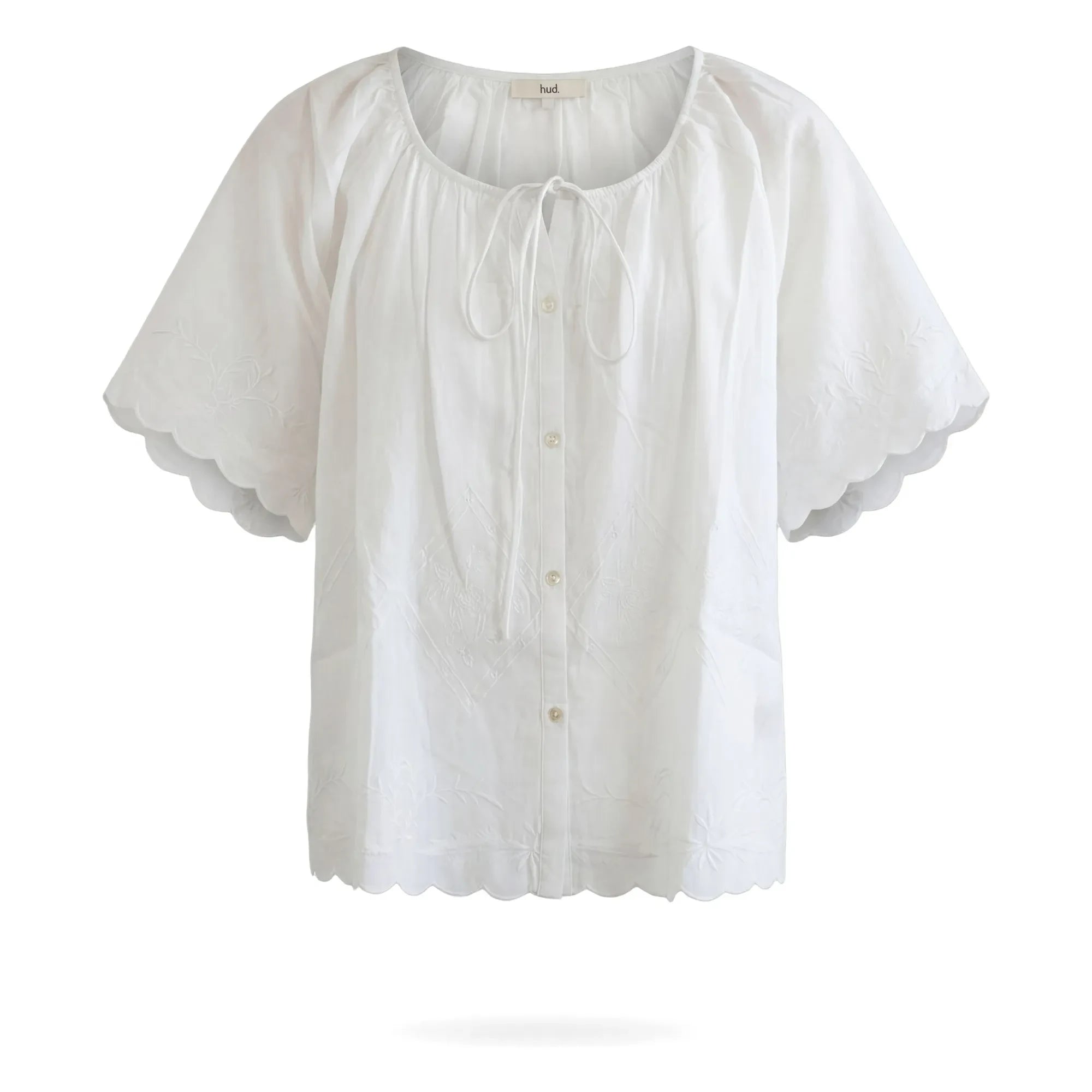 Hod - Yeşim Bestickte Bluse | Weiß