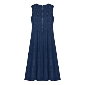 the new society - Jeans Baumwoll Kleid | Denim Blau