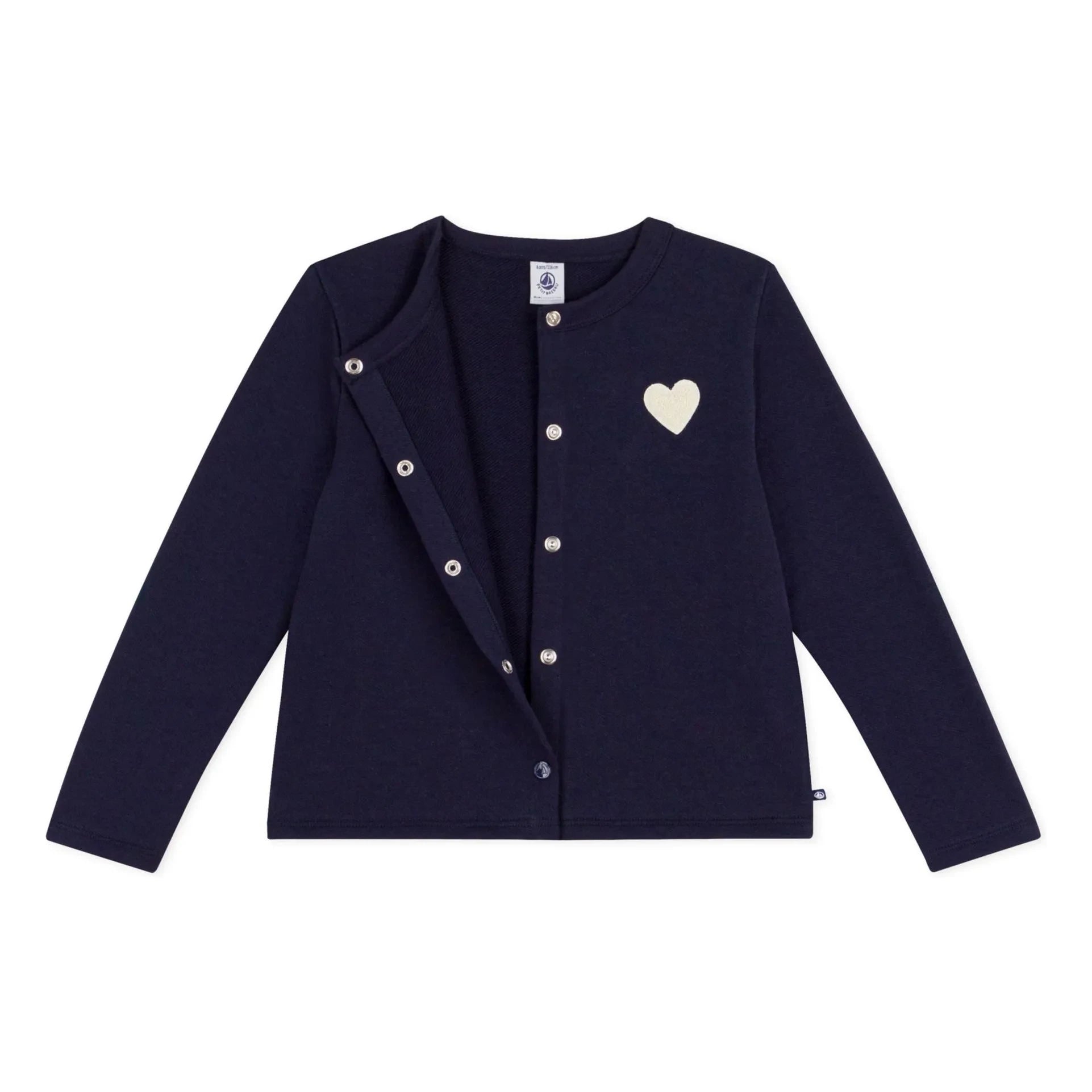 Petit Bateau - Cardigan Uni Molleton | Marineblau