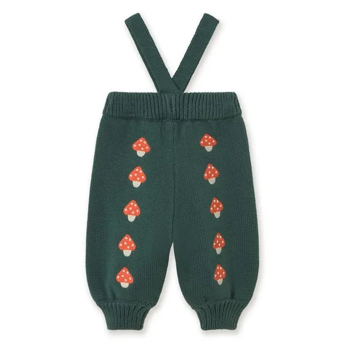 Tinycottons – Strickhose mit Pilzmuster | Grün