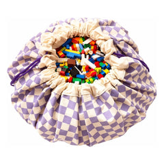 Play and Go - Noomad Tasche / Spielmatte - Vichy | Lila
