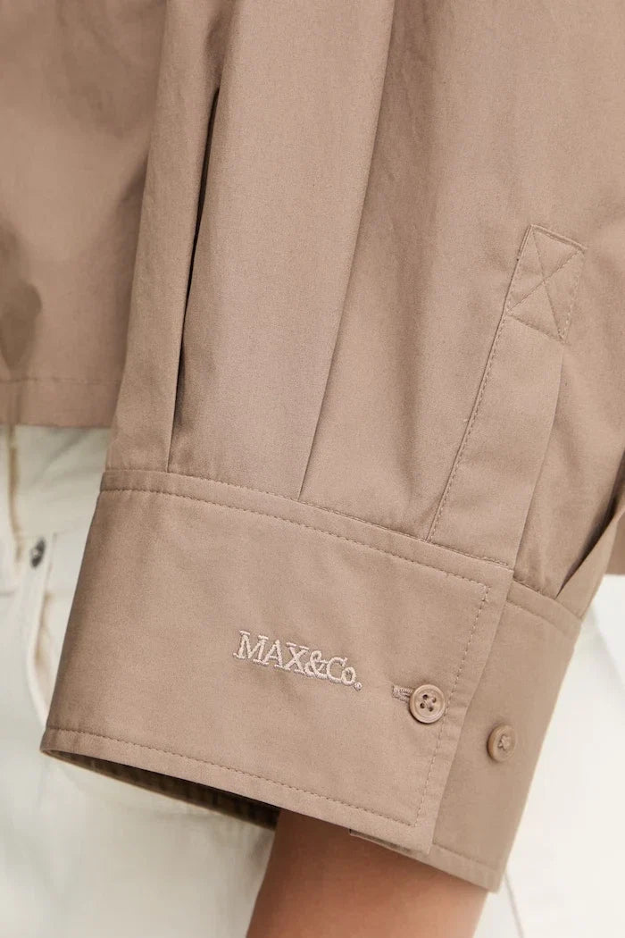 Max&Co. kadın pamuklu gömlek MCOVELOCE