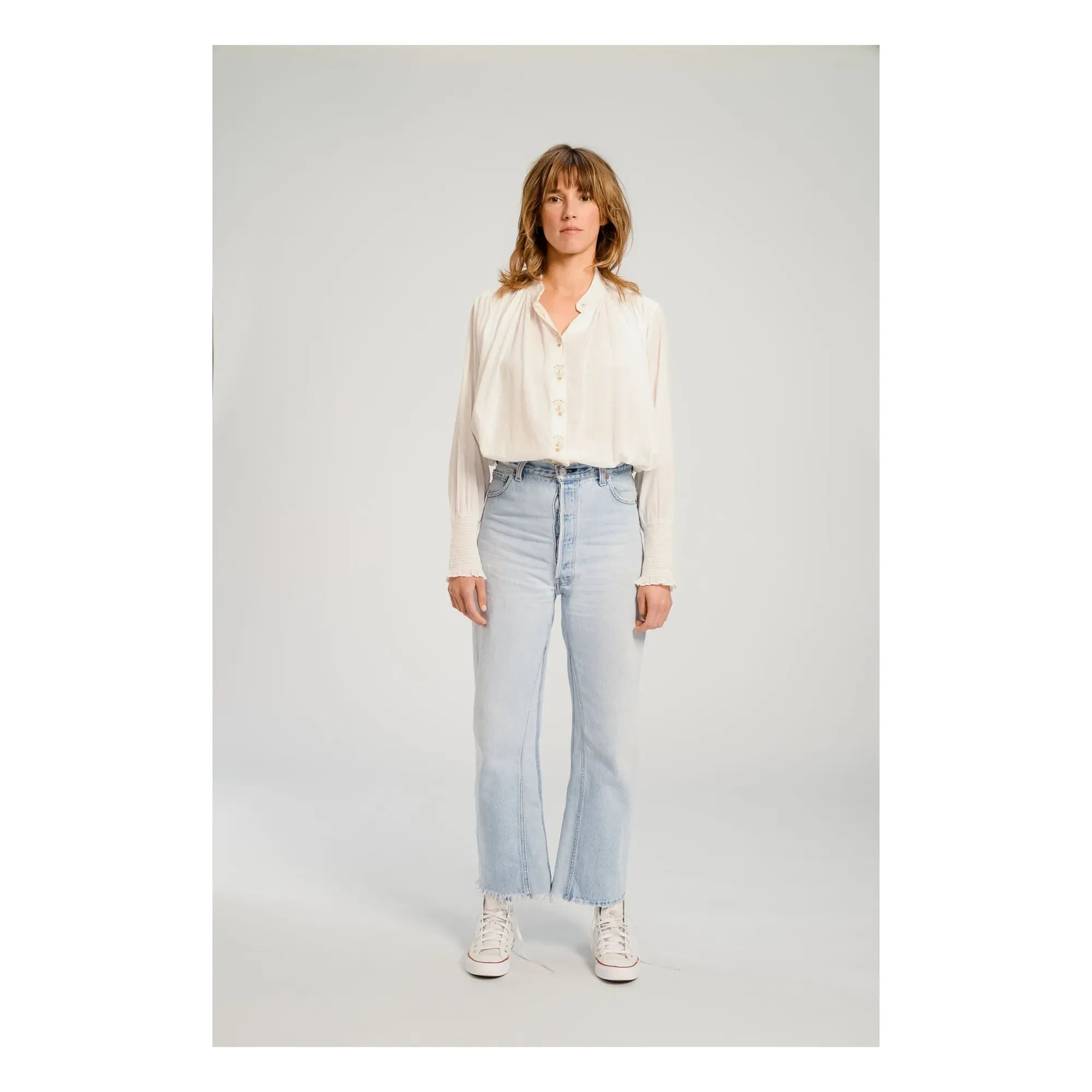 Virginie de Vinster - Santiago Bluse | Weiß