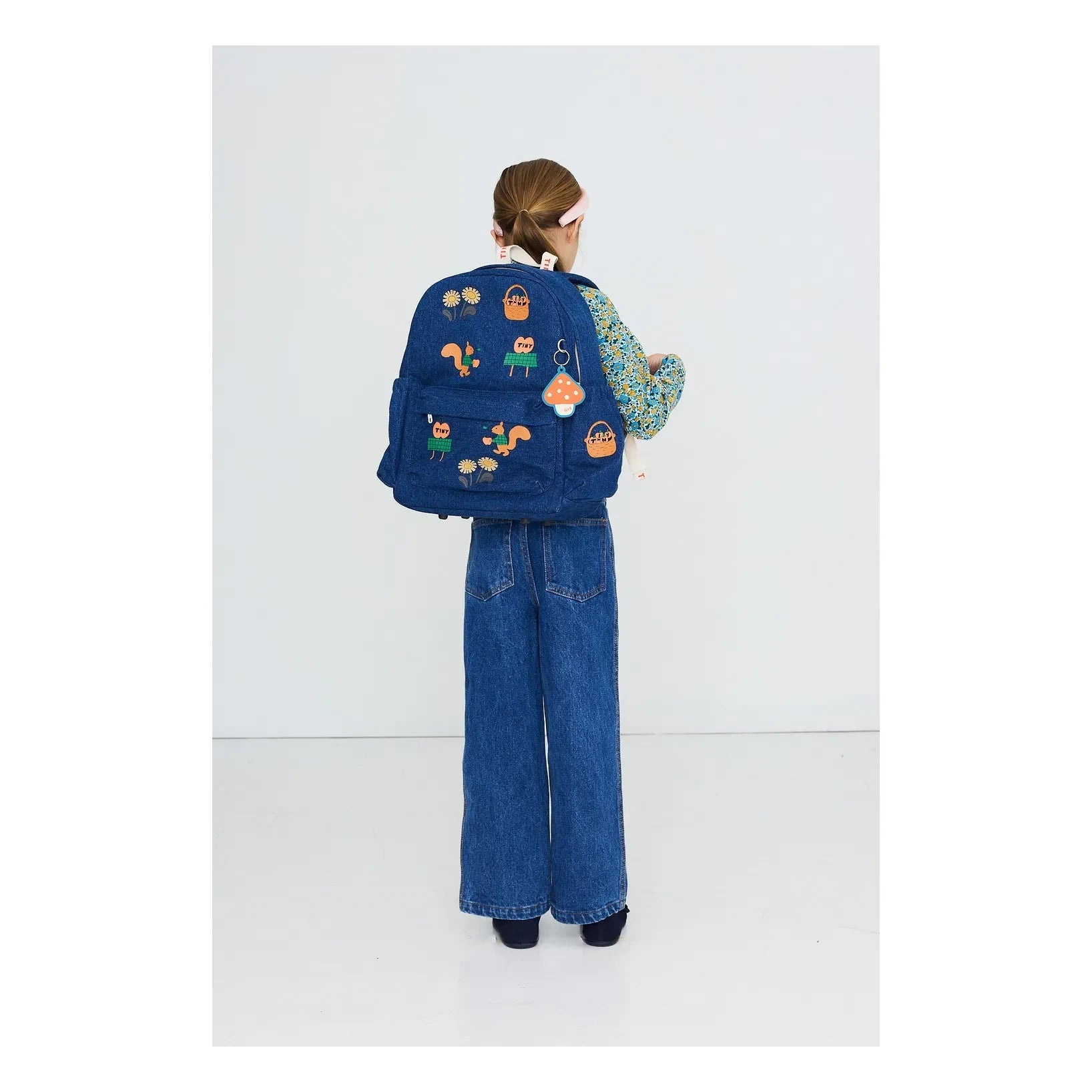 Tinycottons – Blauer Denim-Rucksack