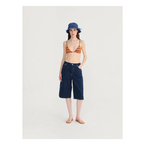 Bobo Choses - Denim Bio-Baumwoll-Bermuda-Shorts | Blau