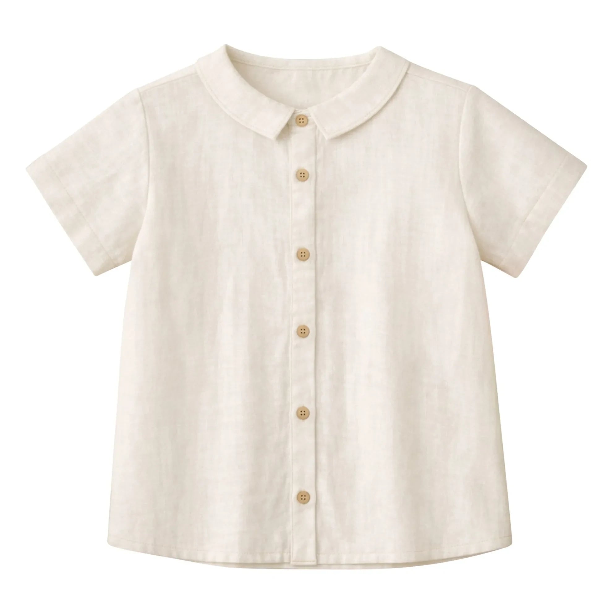 Lililotte - Maxime Bio-Baumwoll-Musselinseiden-Hemd | Ecru