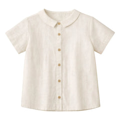 Lililotte - Maxime Bio-Baumwoll-Musselinseiden-Hemd | Ecru
