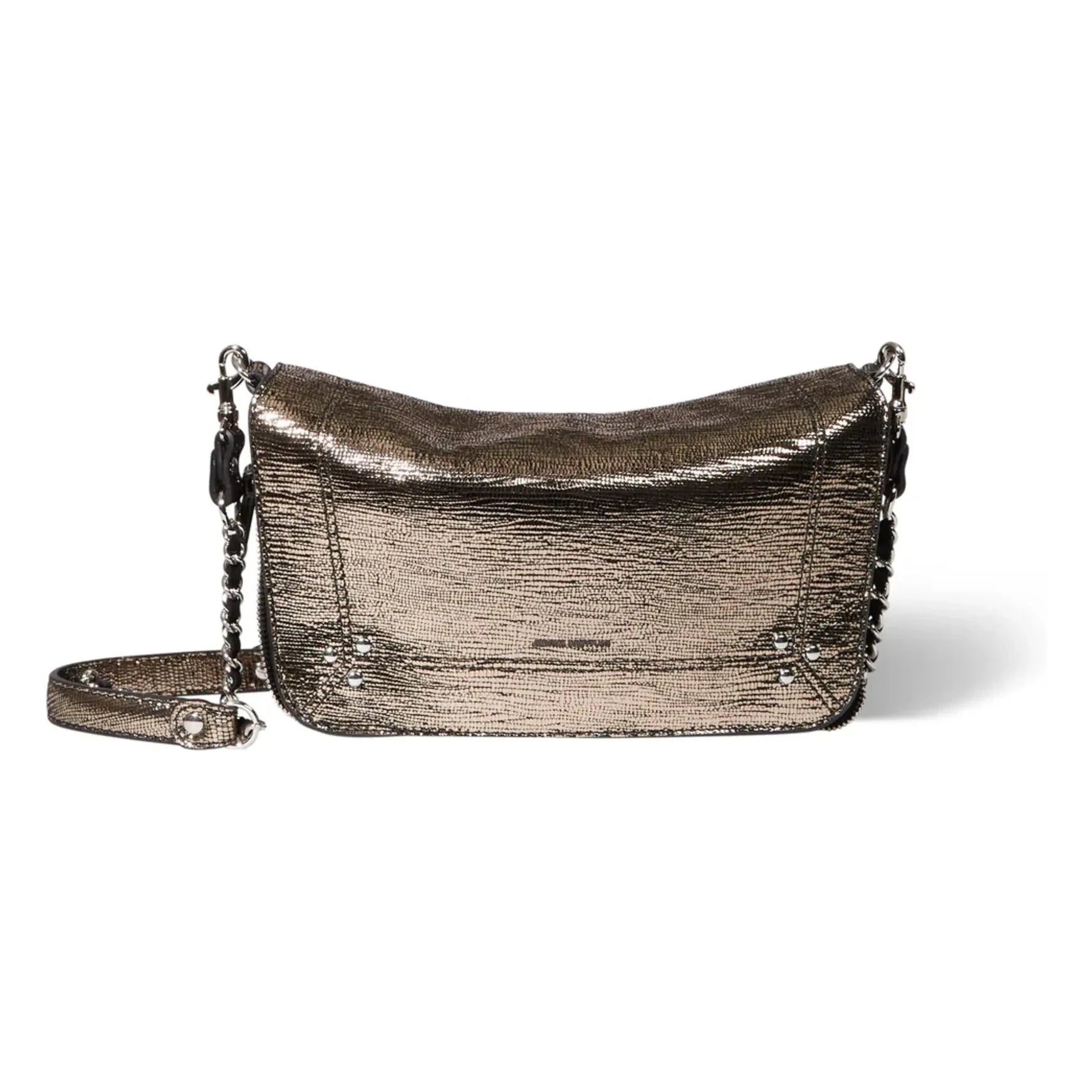 Jérôme Dreyfuss - Tasche Bobi S Chèvre Lamé | Champagner