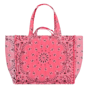 Call it by your name - Happy Face Maxi Gesteppte Tragetasche | Rosa