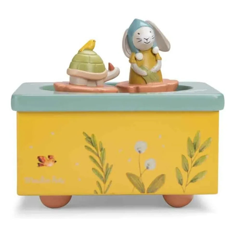 Moulin Roty - Spieluhr Trois Petits Lapins | Hellblau