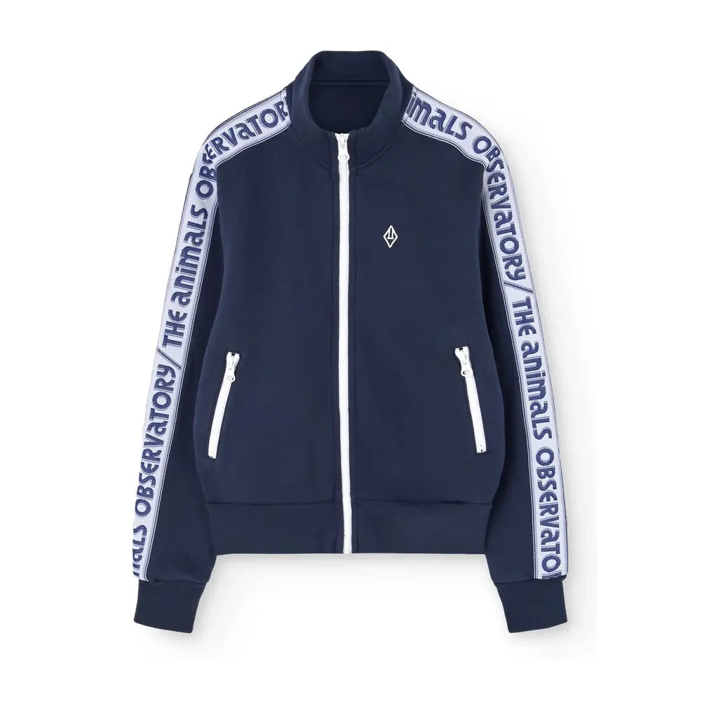 The Animals Observatory - Zebra Zip Sweat | Dunkelblau