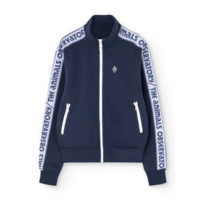 The Animals Observatory - Zebra Zip Sweat | Dunkelblau