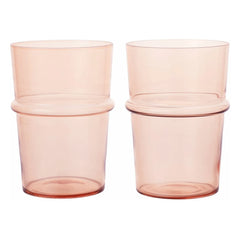 Ferm Living - Boya Gläser - 2er Set | Himbeere