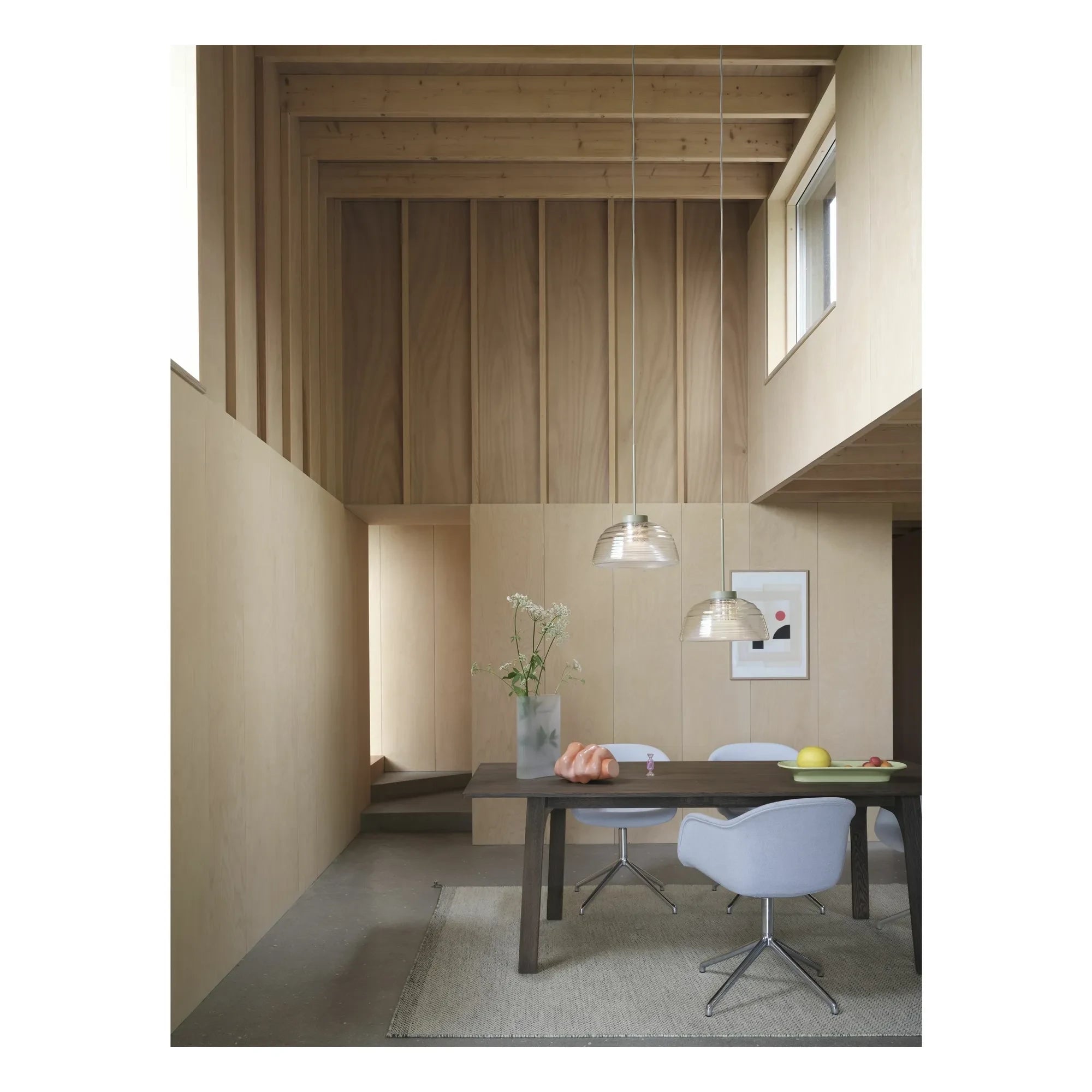 Muuto - Thomas Bentzen Zweischichtige Pendelleuchte | Grau