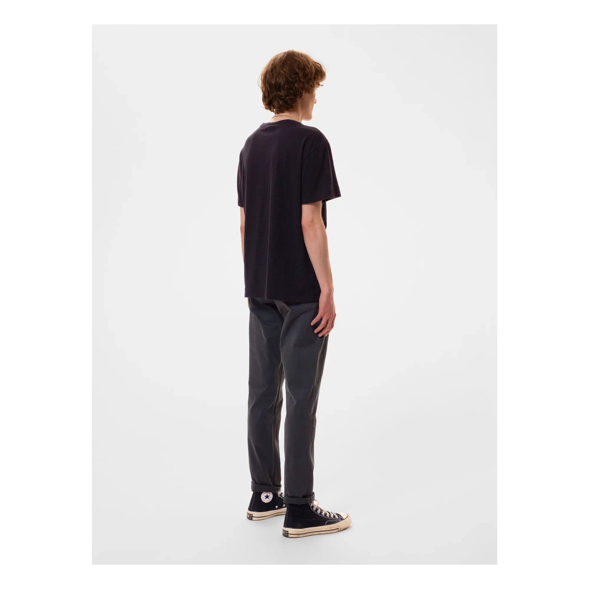 Nudie Jeans – T-Shirt Roffe | Schwarz