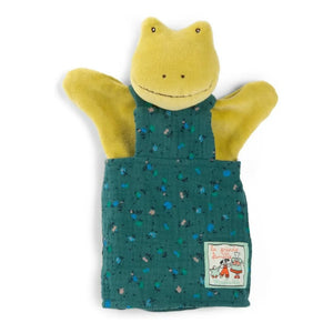 Moulin Roty – Frosch-Handpuppe Perlette | Grün
