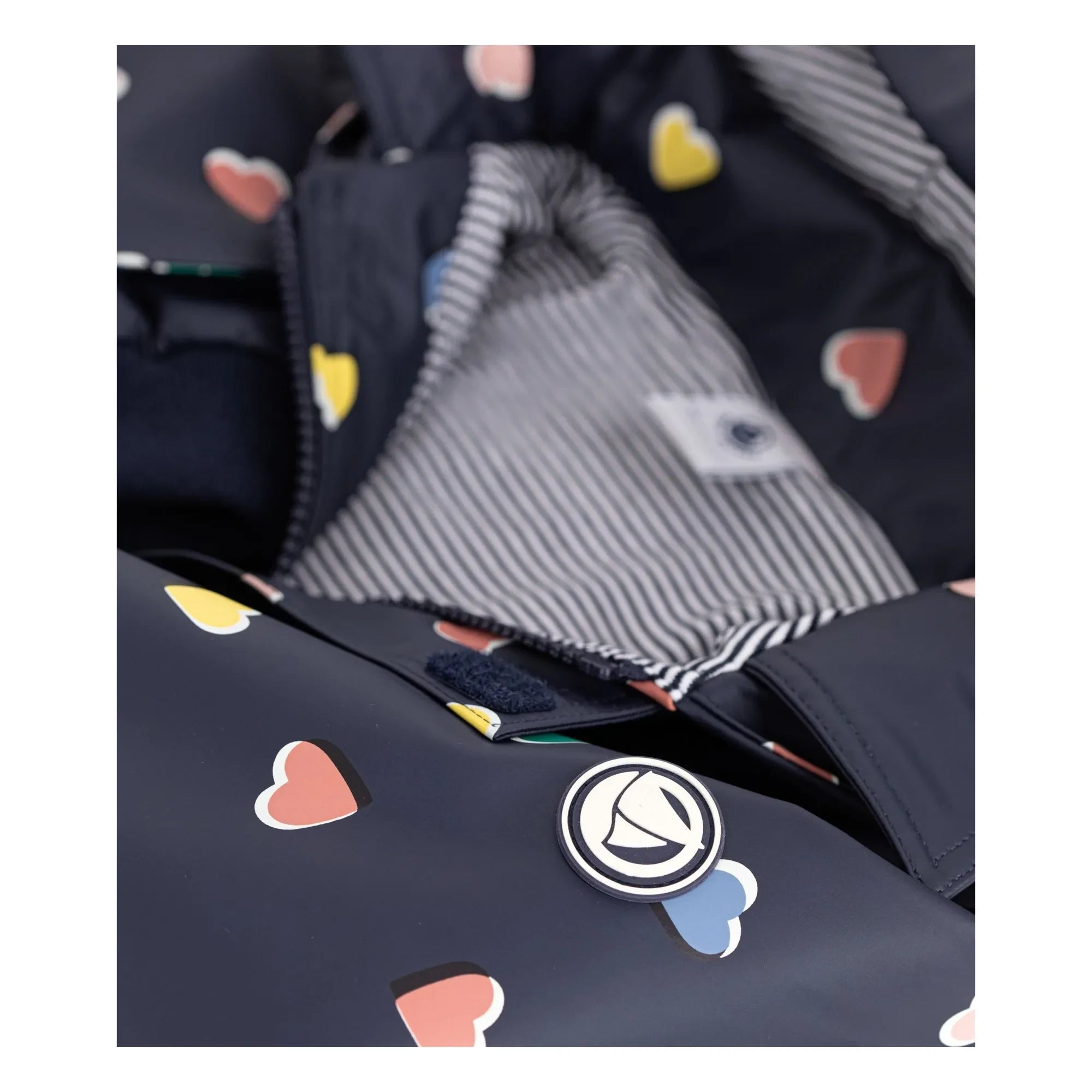 Petit Bateau - Ciré İkonik Kalpler | Lacivert