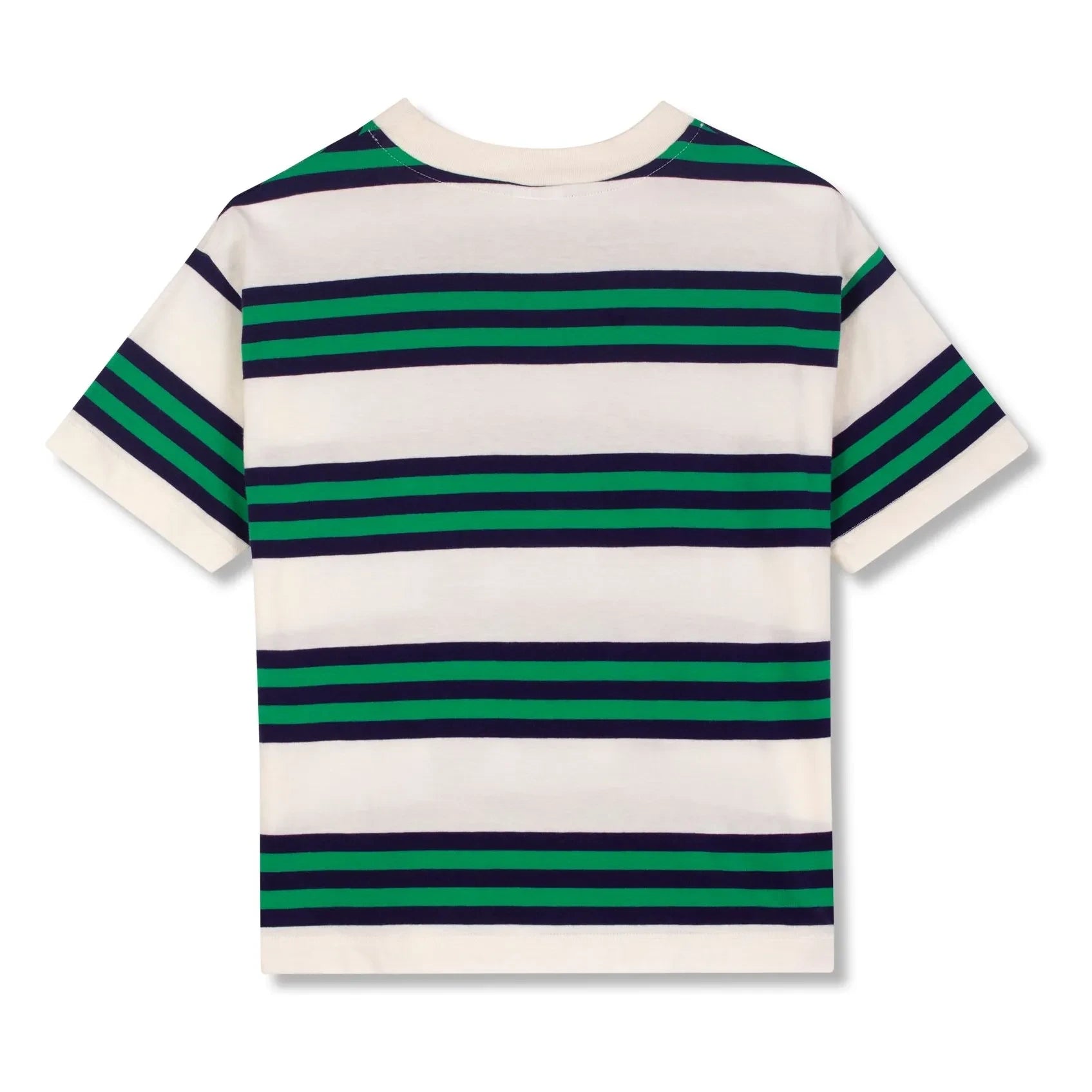 Wynken - Gestreiftes Bio-Baumwoll-T-Shirt | Marineblau