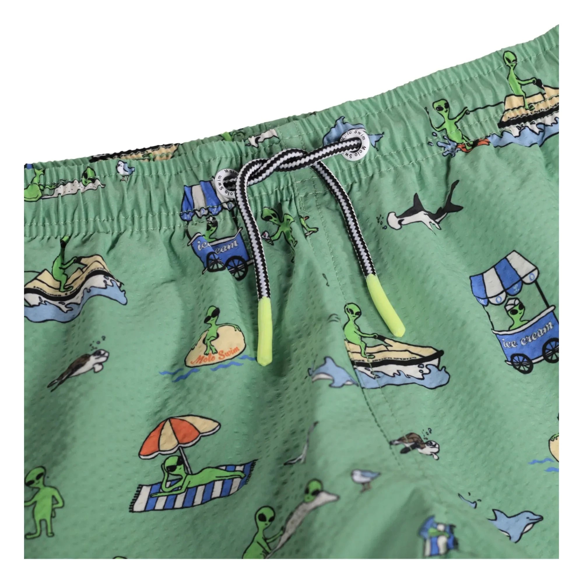 Molo - Niko Aliens Badeshorts | Grün