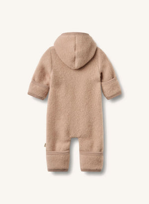 Wheat - Ata Merino Yün Fermuarlı Tulum | Pembe