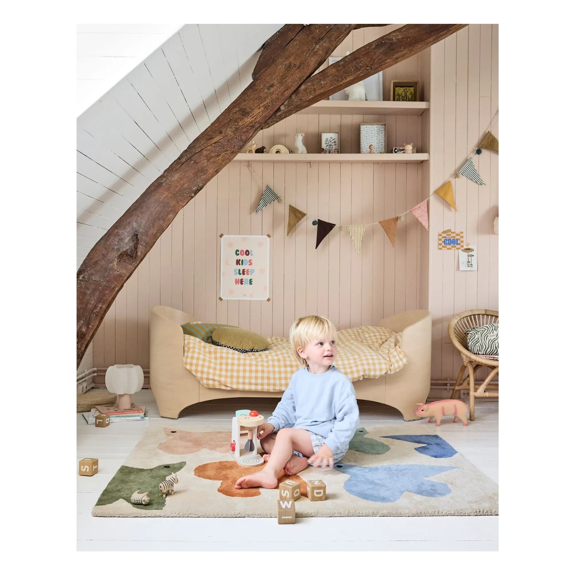 Bleuu-studio - Vogel-Teppich | Blau