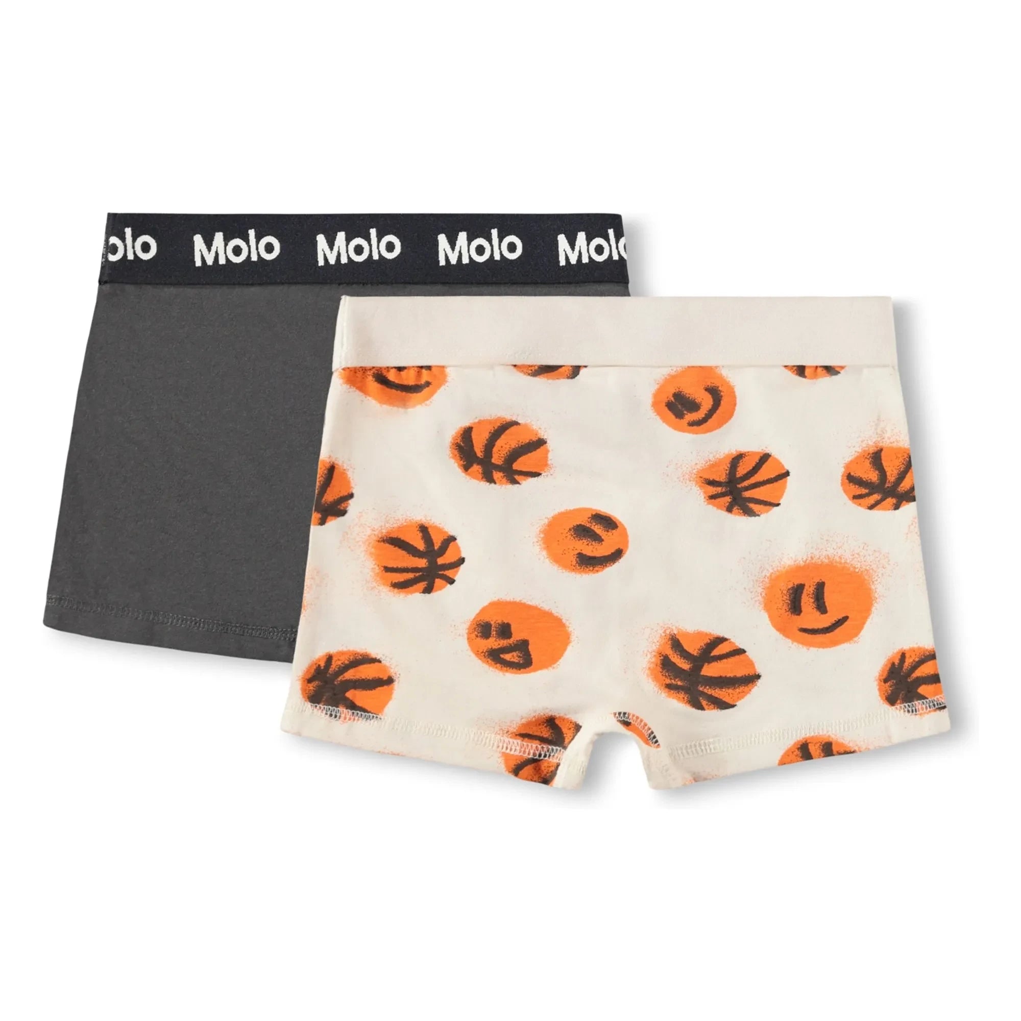 Molo - 2er-Pack Justin Basketball Bio-Baumwoll-Slip | Ecru
