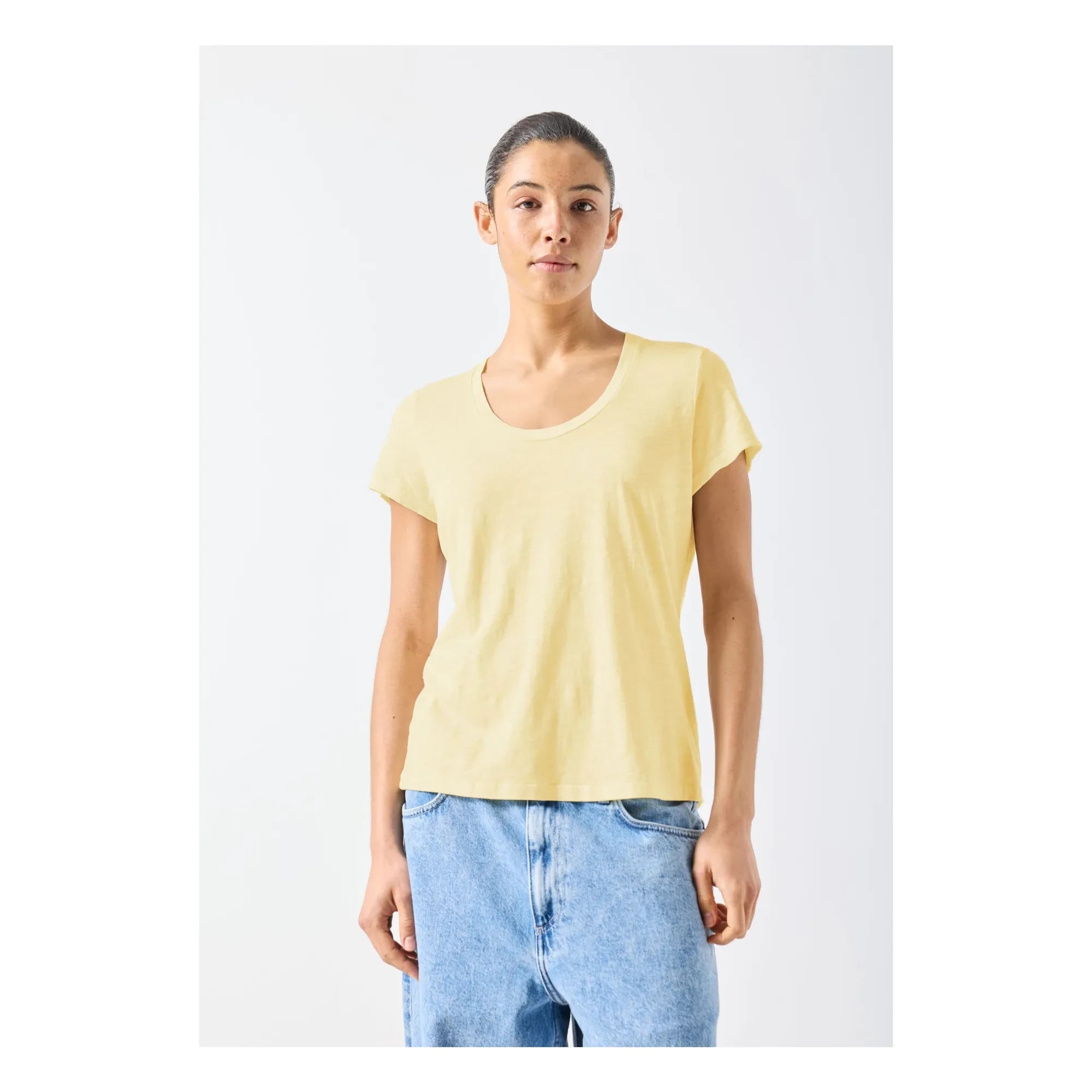 American Vintage - Jacksonville Baumwoll-T-Shirt | Vanille