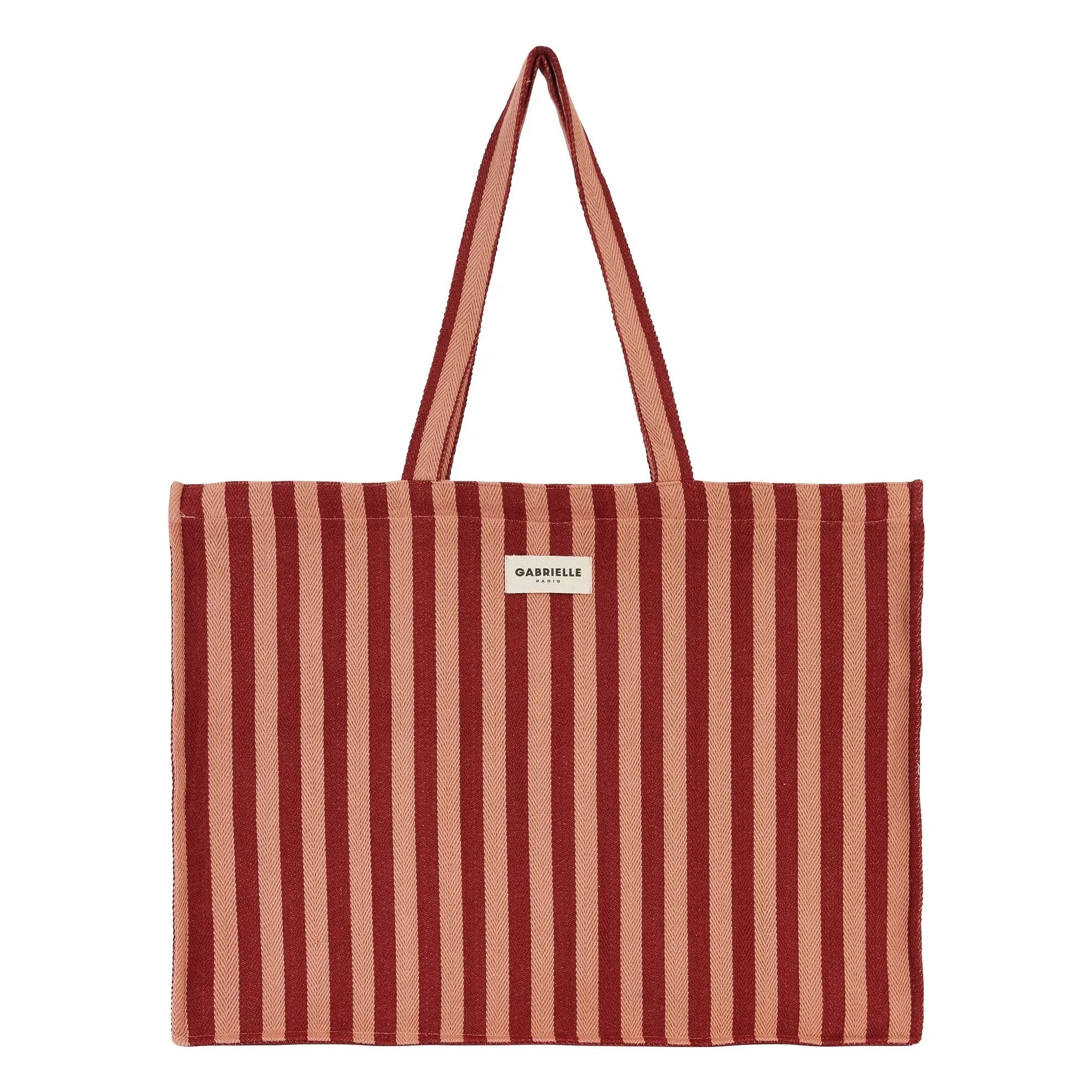 Gabrielle Paris - Garance Gestreifte Wochenendtasche | Rot