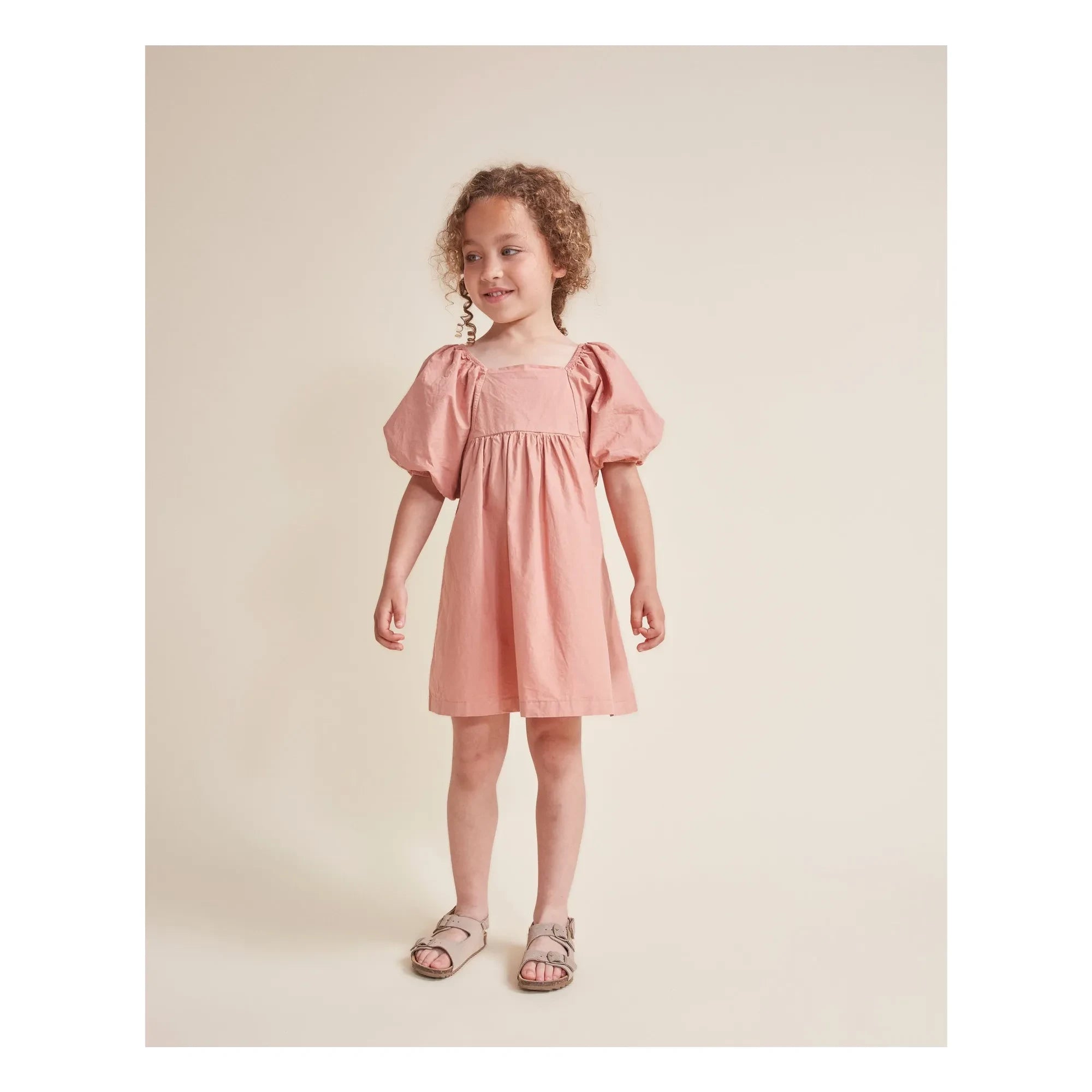 Búho - Kleid aus Bio-Baumwollpopeline | Dusty Pink
