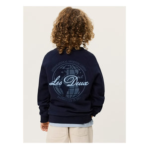 Les Deux - Globe Les Deux Bio-Baumwoll-Pullover | Schwarz