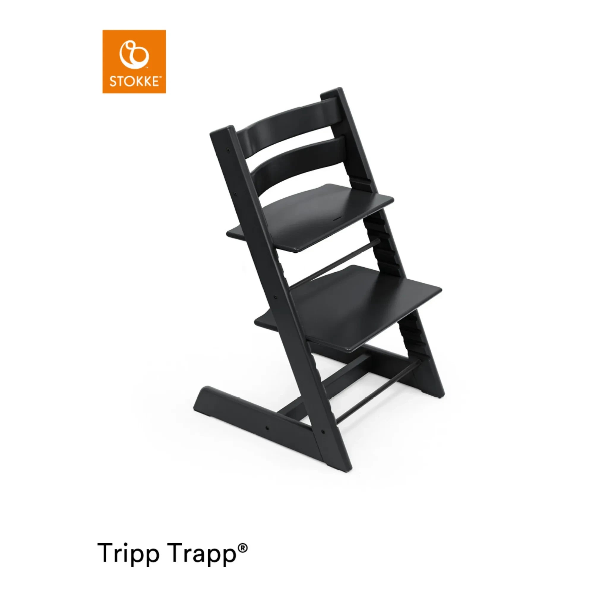 Stokke® – Tripp Trapp® Hochstuhl aus Buche | Schwarz