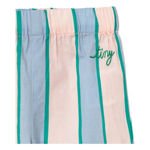 Tinycottons - Popeline Gestreifte Hose | Pastellrosa