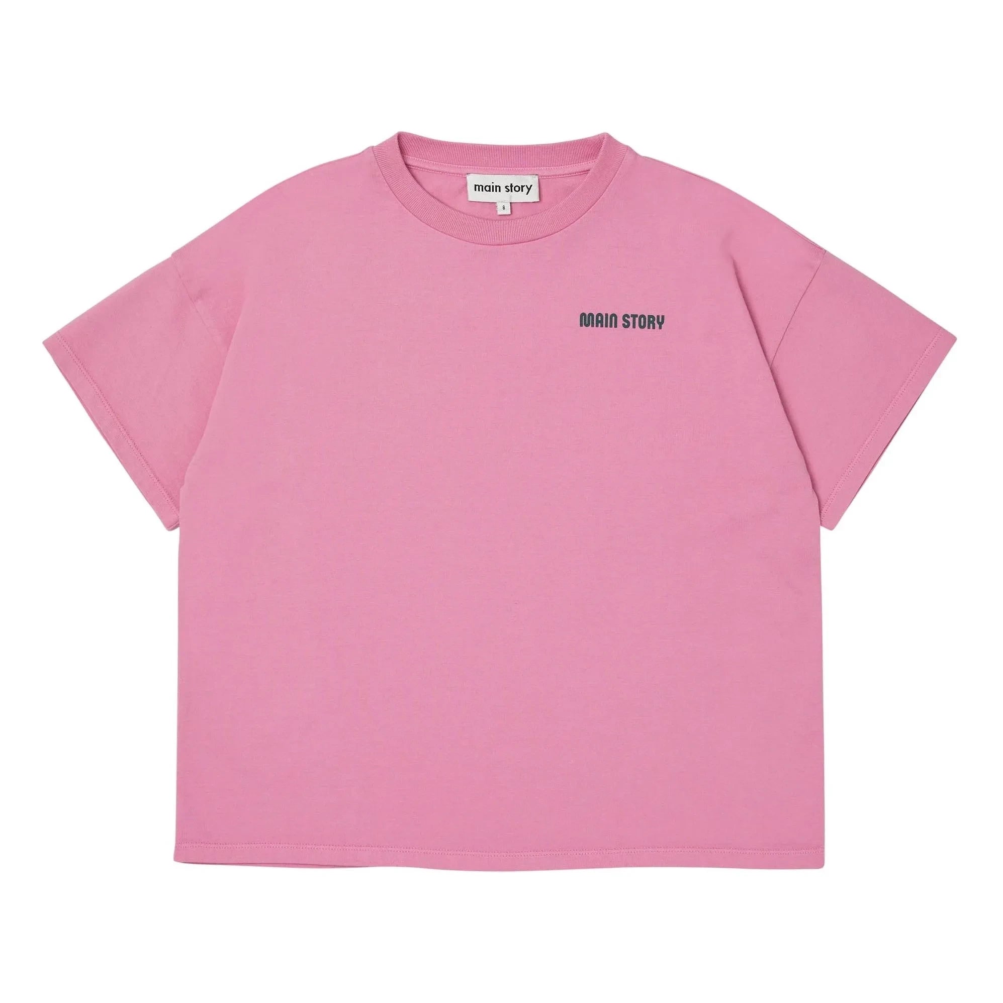 Main Story - Übergroßes T-Shirt aus Bio-Baumwolle | Rosa