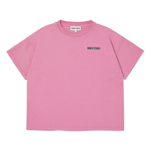 Main Story - Übergroßes T-Shirt aus Bio-Baumwolle | Rosa