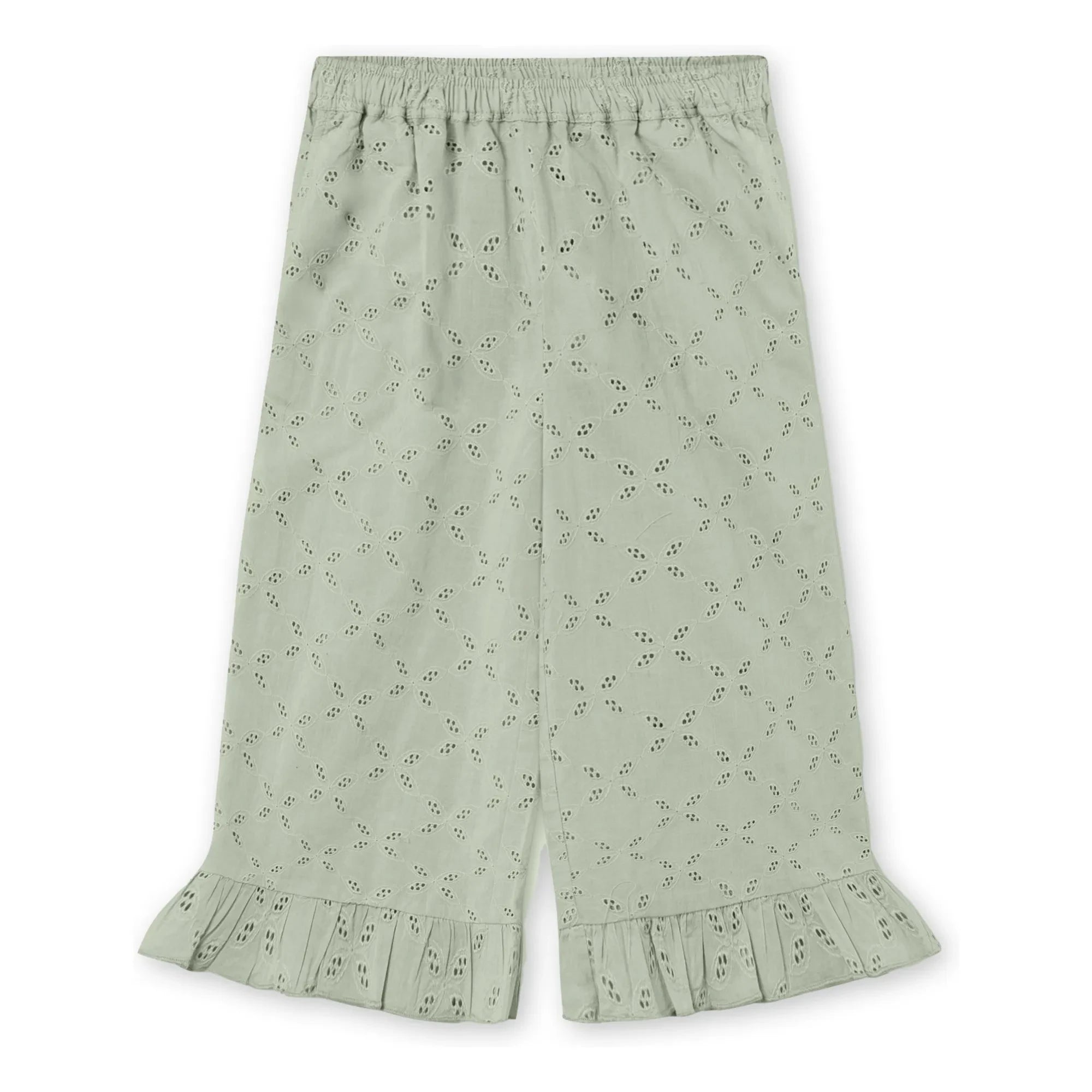 Fliink - Harper Bestickte Hose | Hellgrau
