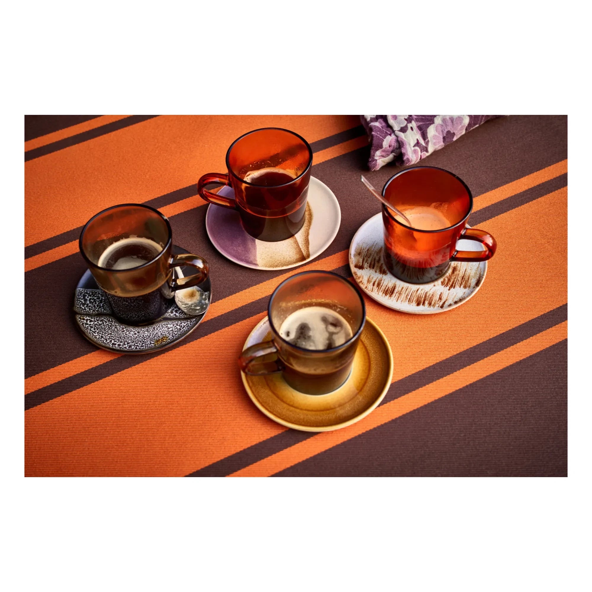 HKliving - 70er Teller - 4er Set