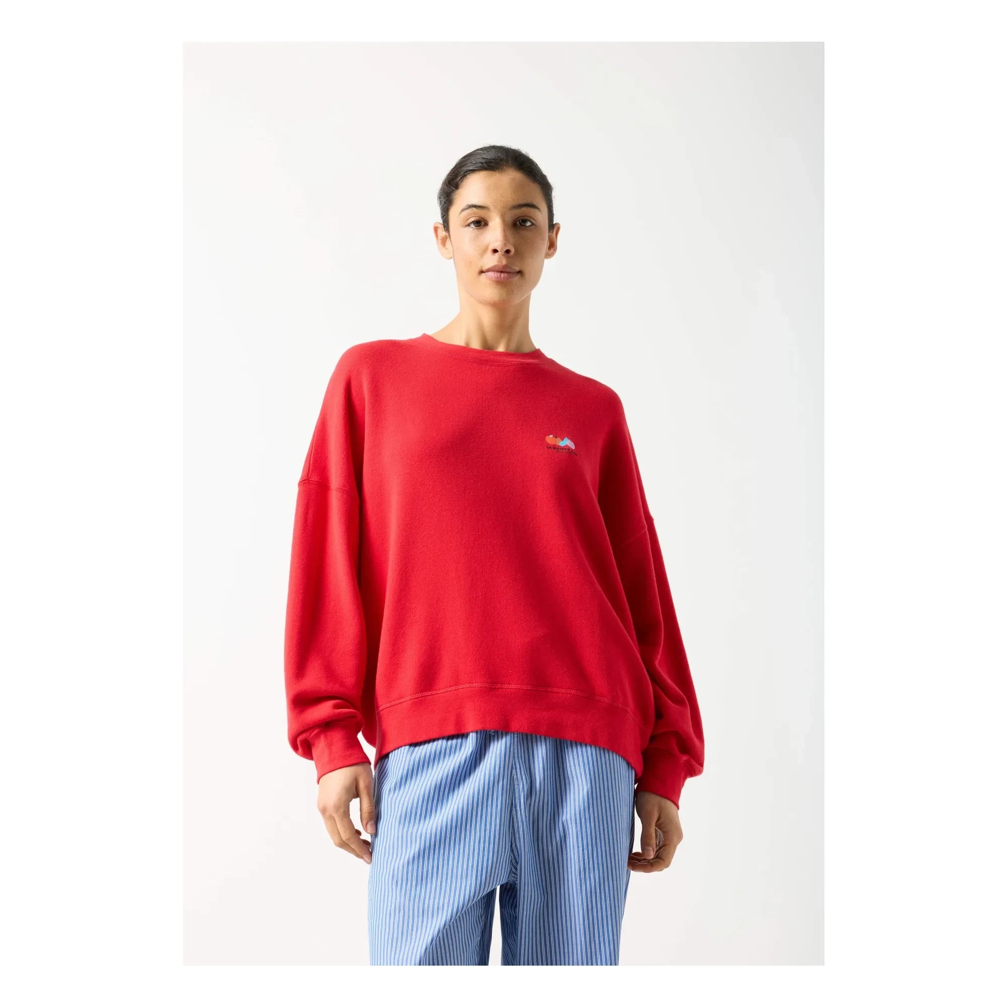 American Vintage - Atubay Baumwoll-Sweatshirt | Tomatenrot