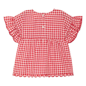 SISSEL EDELBO - Charlène Vichy Bluse - Kinderkollektion | Rot