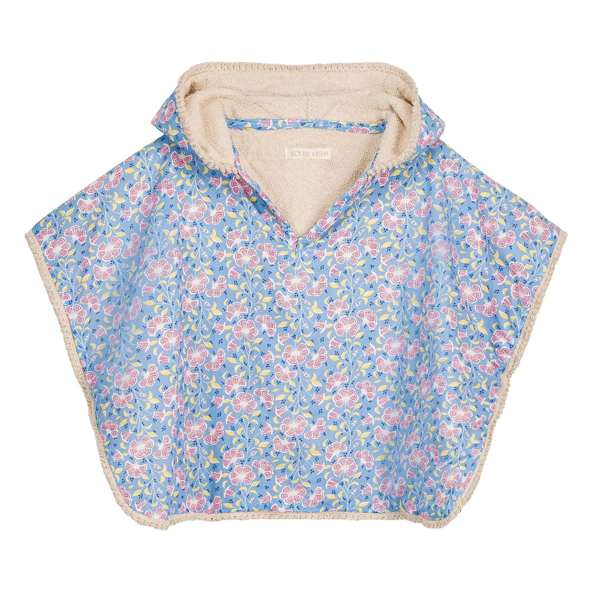 Louise Misha - Mael Badeponcho aus Bio-Baumwolle | Hellblau