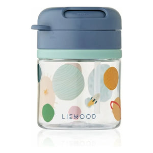 Liewood - Pavia Trinkbecher aus Tritan mit Strohhalm | Universe/Classic navy