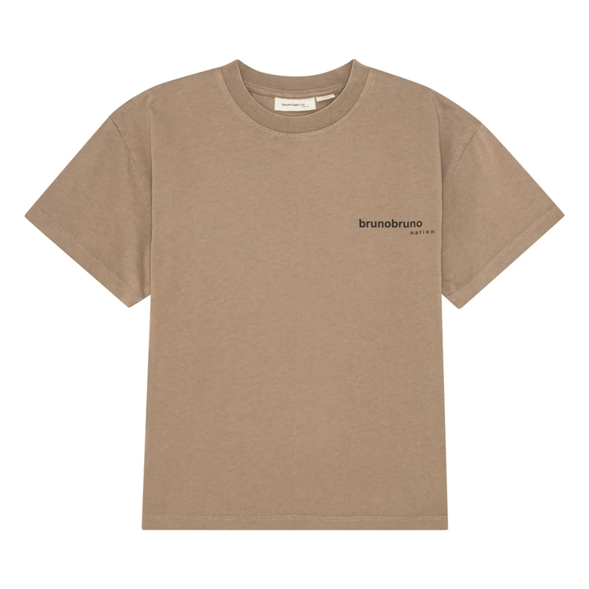 brunobruno nation - Nanna Nouilles Bio-Baumwoll-T-Shirt | Braun