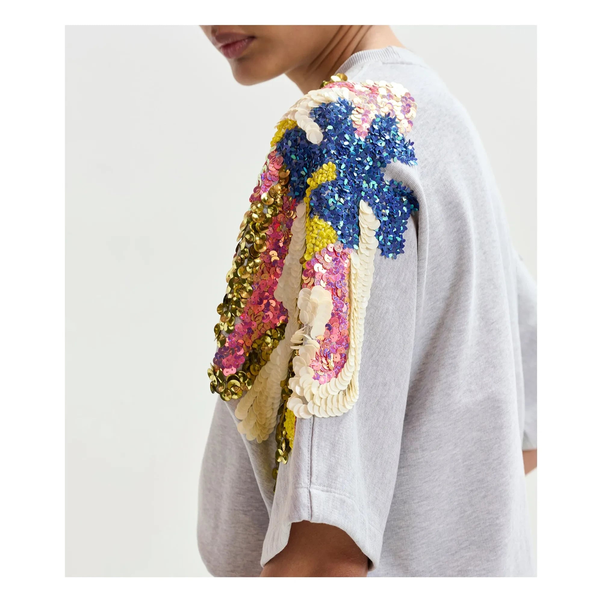 Essentiel Antwerp - Sweat Jadda Baumwollbestickt | Grau