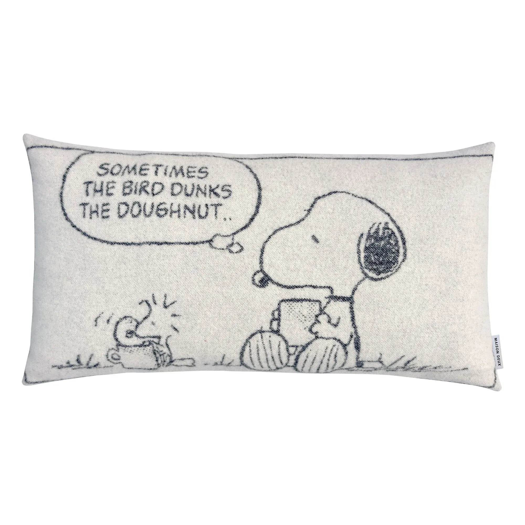 Maison Deux – Peanuts Comic-Kissenbezug | Schwarz