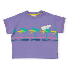Goldie + Ace – Oversize Palm T-Shirt | Lila