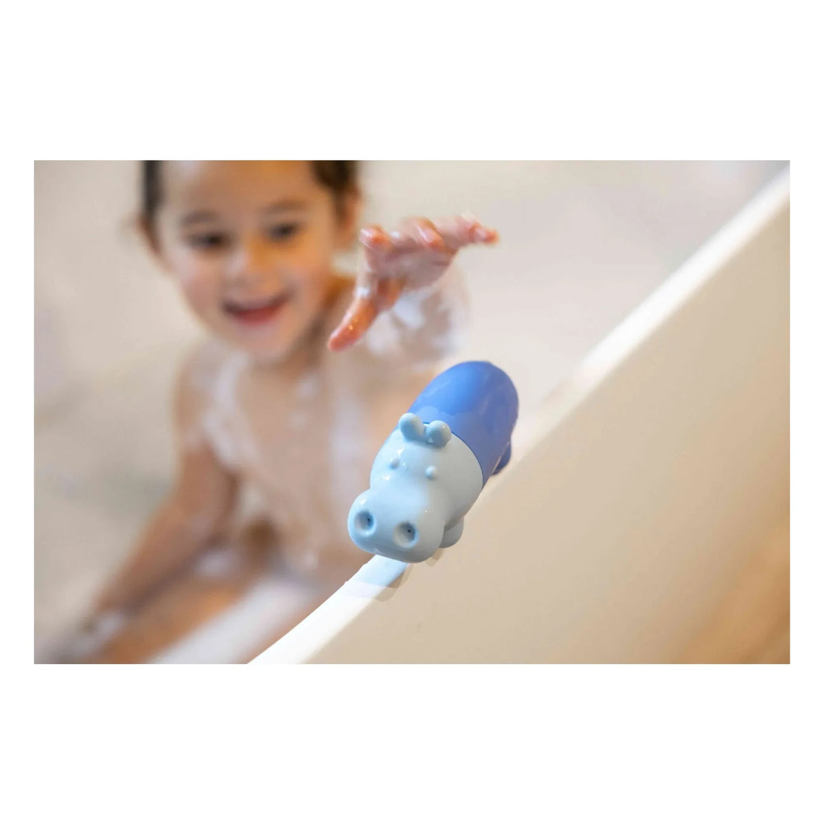 Quut - Squeezi Hippo Badewannenspielzeug | Blau
