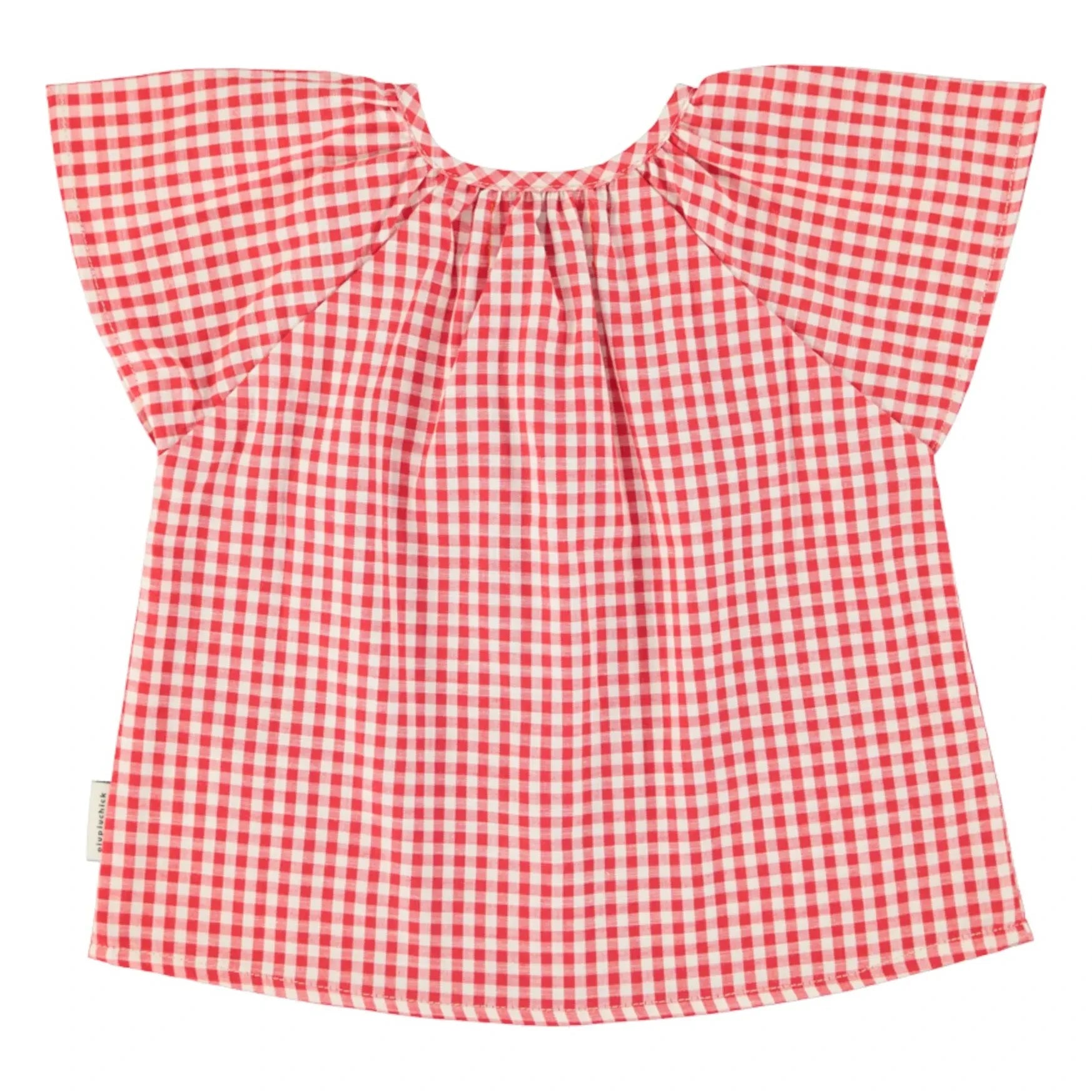 Piupiuchick - Vichy Bio-Baumwoll-Bluse | Rot