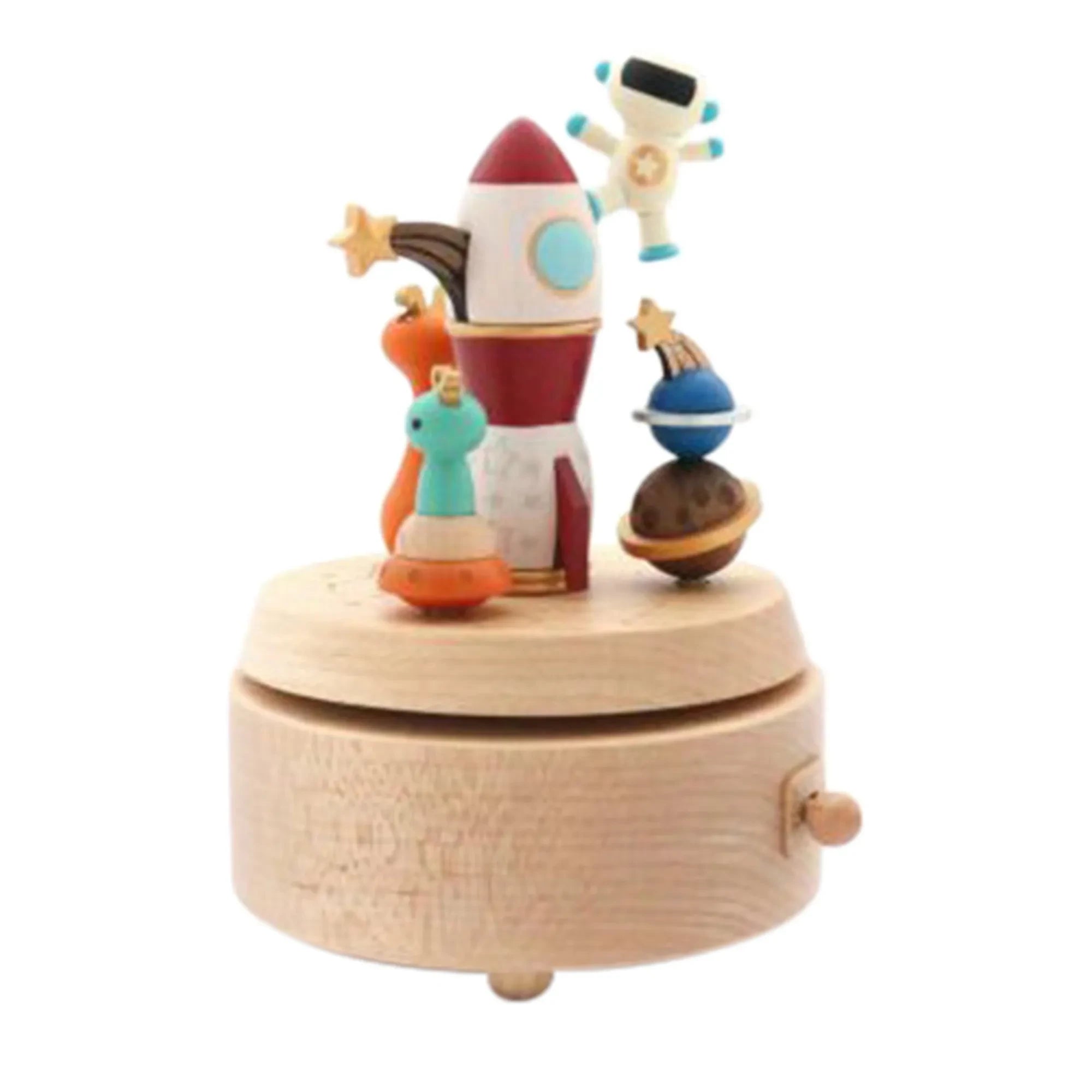 Wooderful life - Raketen-Spieluhr aus Holz