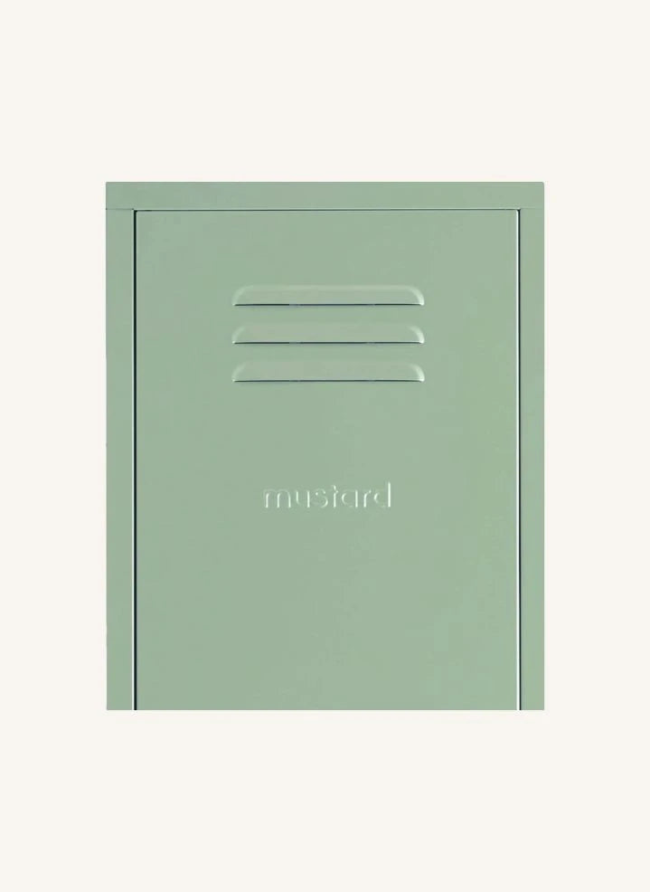 Mustard Made - Dünne Metall-Schrank | Salbeigrün