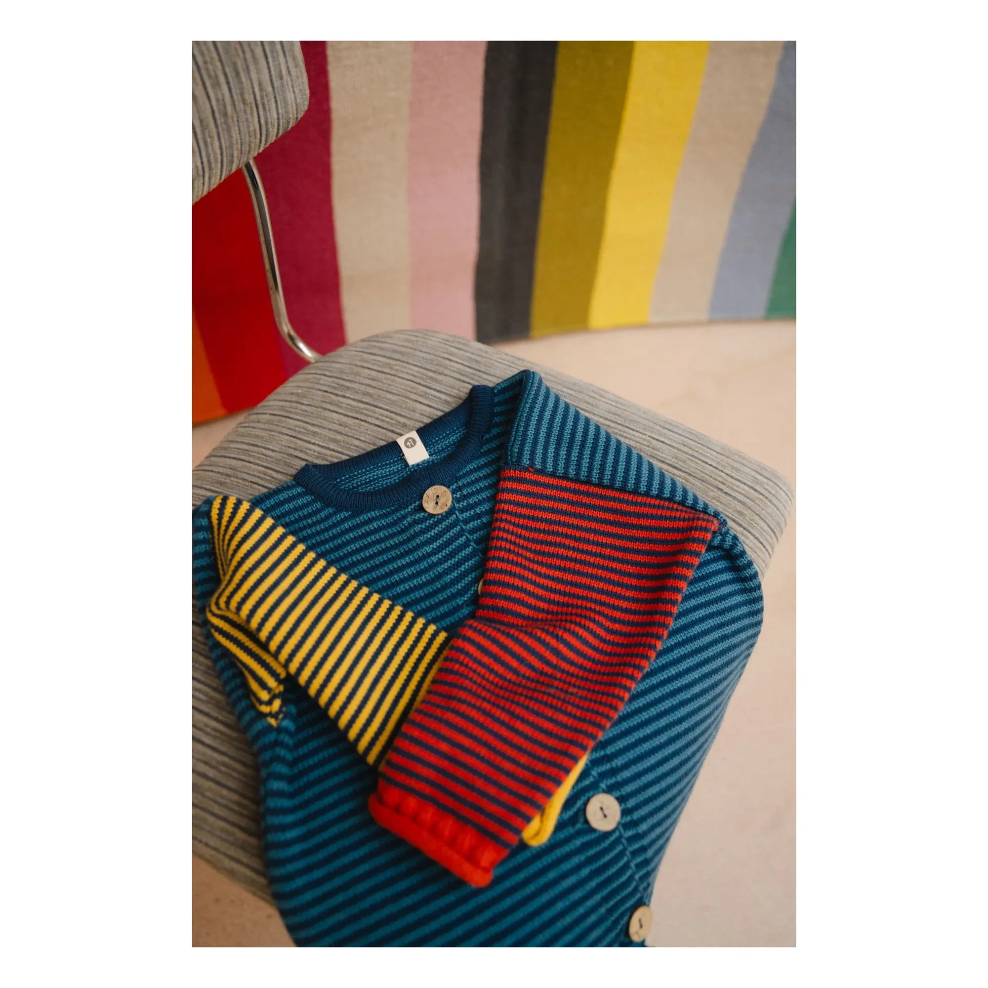 Bayiri - Snail Bio-Baumwoll-Cardigan | Blau
